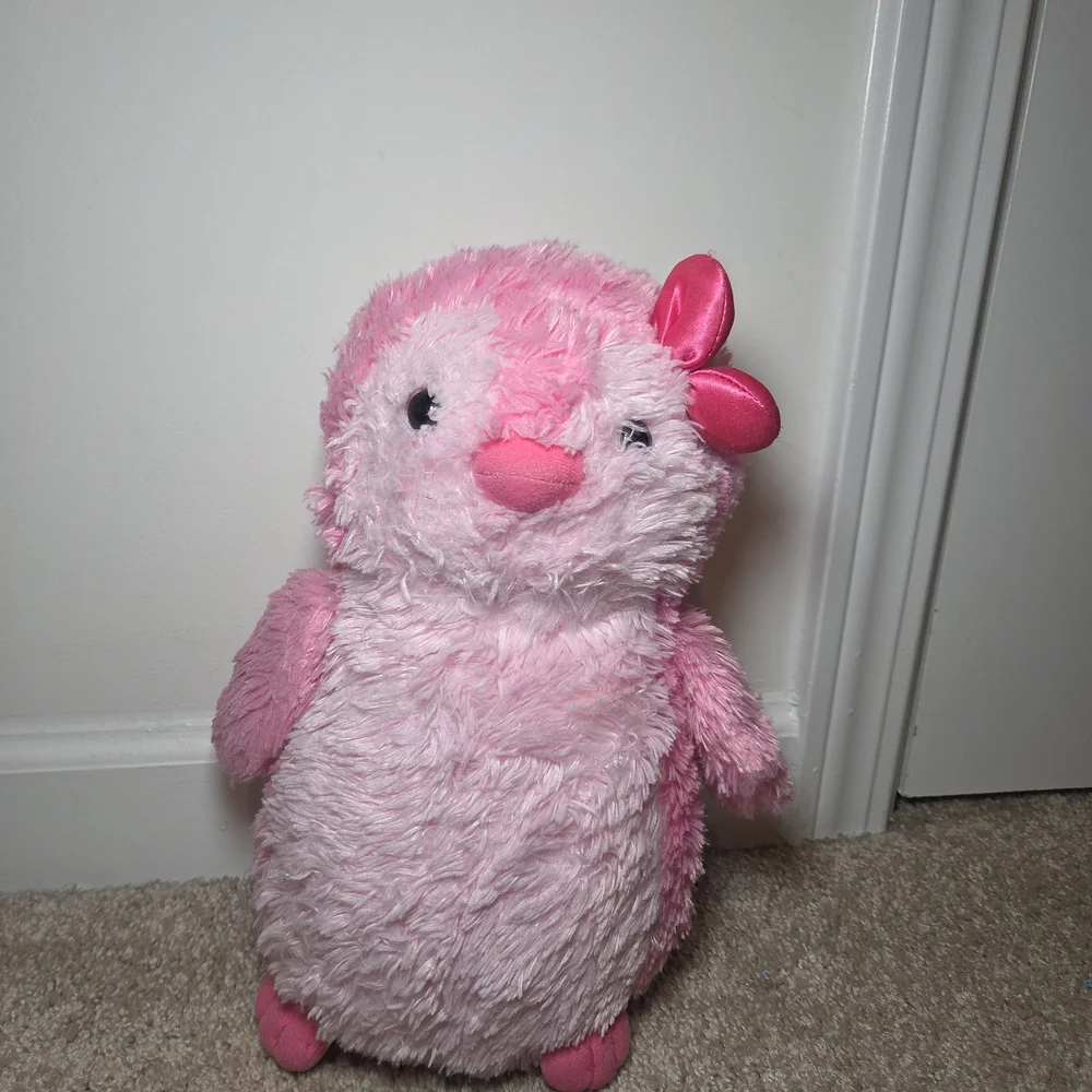 Plush Pink Penguin Small Pet Plush Toy - Soft Snuggly Companion